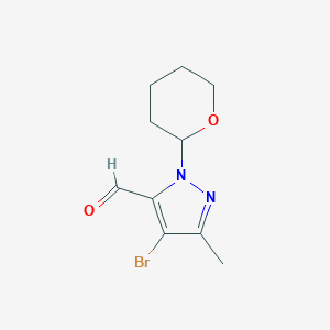 4-Bromo-5-methyl-2-(oxan-2-yl)pyrazole-3-carbaldehyde图片