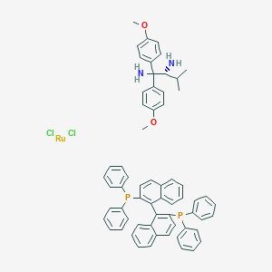 二氯化[(+)-2,2-双(二苯基膦基)-1,1双萘基][(2R)()-1,1-双(4-甲氧苯基)-3-甲基-1,2-丁二胺]铷(II)图片