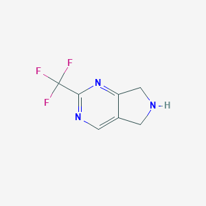 2-(Trifluoromethyl)-6,7-dihydro-5H-pyrrolo[3,4-d]pyrimidine 95+%图片