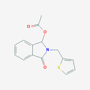 3-oxo-2-(2-thienylmethyl)-2,3-dihydro-1H-isoindol-1-yl acetate图片
