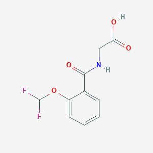 2-{[2-(Difluoromethoxy)phenyl]formamido}acetic Acid图片