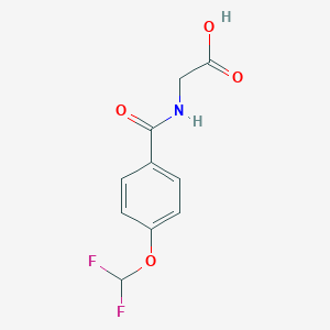 2-{[4-(Difluoromethoxy)phenyl]formamido}acetic Acid图片