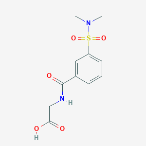 2-{[3-(Dimethylsulfamoyl)phenyl]formamido}acetic Acid图片