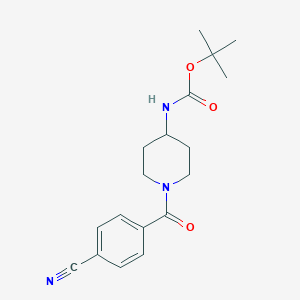 tert-Butyl 1-(4-cyanobenzoyl)piperidin-4-ylcarbamate图片