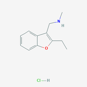 [(2-Ethyl-1-benzofuran-3-yl)methyl](methyl)amine Hydrochloride图片