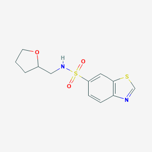 N-(Tetrahydrofuran-2-ylmethyl)-1,3-benzothiazole-6-sulfonamide图片