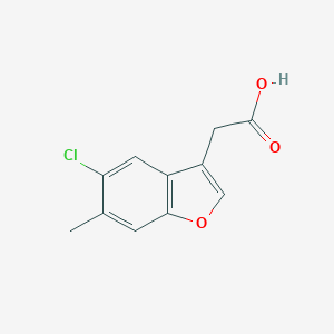 (5-chloro-6-methyl-1-benzofuran-3-yl)acetic acid图片