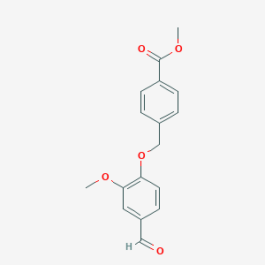 Methyl 4-[(4-Formyl-2-methoxyphenoxy)methyl]benzoate图片