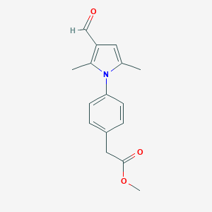 Methyl 2-(4-(3-Formyl-2,5-dimethyl-1H-pyrrol-1-yl)phenyl)acetate图片