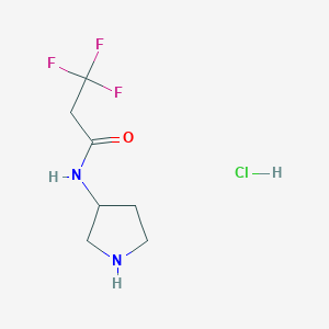 3,3,3-trifluoro-N-(pyrrolidin-3-yl)propanamide hydrochloride图片