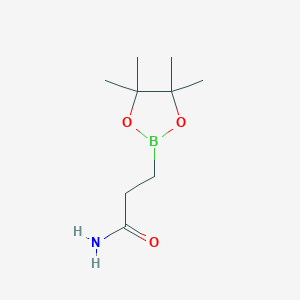 3-(Tetramethyl-1,3,2-dioxaborolan-2-yl)propanamide图片