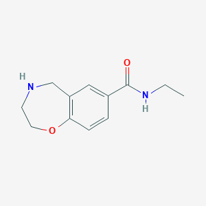 N-ethyl-2,3,4,5-tetrahydro-1,4-benzoxazepine-7-carboxamide图片