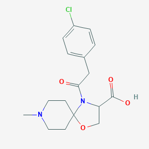 4-[2-(4-chlorophenyl)acetyl]-8-methyl-1-oxa-4,8-diazaspiro[4,5]decane-3-carboxylic acid图片