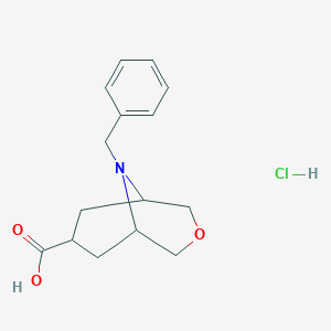 9-BENZYL-3-OXA-9-AZABICYCLO[3,3,1]NONANE-7-CARBOXYLIC ACID HCL图片