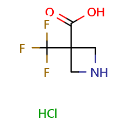 3-(trifluoromethyl)azetidine-3-carboxylicacidhydrochloride图片