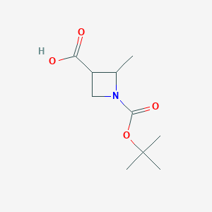 1-[(tert-butoxy)carbonyl]-2-methylazetidine-3-carboxylicacid图片