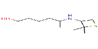 5-[(2,2-dimethylthietan-3-yl)amino]hexan-1-ol图片