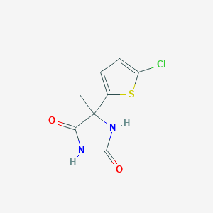 5-(5-Chlorothiophen-2-yl)-5-methylimidazolidine-2,4-dione图片