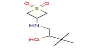3-[(2-hydroxy-3,3-dimethylbutyl)amino]-1λ?-thietane-1,1-dione图片