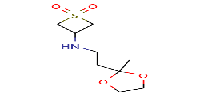3-{[2-(2-methyl-1,3-dioxolan-2-yl)ethyl]amino}-1λ?-thietane-1,1-dione图片