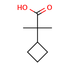 2-cyclobutyl-2-methylpropanoicacid图片