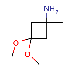 3,3-dimethoxy-1-methylcyclobutan-1-amine图片