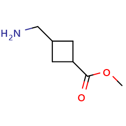 methyl3-(aminomethyl)cyclobutane-1-carboxylate图片