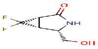 (1S,4S,5R)-6,6-difluoro-4-(hydroxymethyl)-3-azabicyclo[3,1,0]hexan-2-one图片