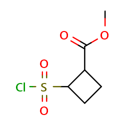 methyl2-(chlorosulfonyl)cyclobutane-1-carboxylate图片