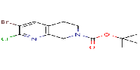 tert-butyl3-bromo-2-chloro-5,6,7,8-tetrahydro-1,7-naphthyridine-7-carboxylate图片