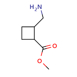 methyl2-(aminomethyl)cyclobutane-1-carboxylate图片