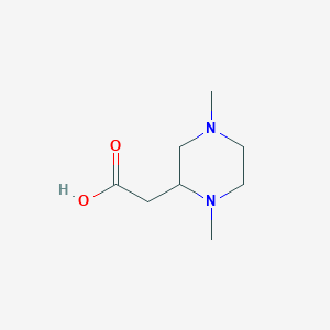 2-(1,4-dimethylpiperazin-2-yl)aceticacid图片