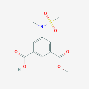 3-(Methoxycarbonyl)-5-[methyl(methylsulphonyl)amino]benzoic acidͼƬ