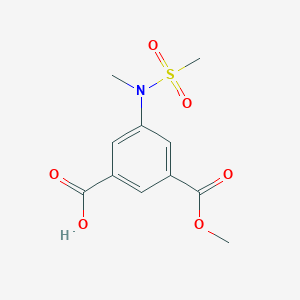 3-(Methoxycarbonyl)-5-[methyl(methylsulphonyl)amino]benzoic acid图片