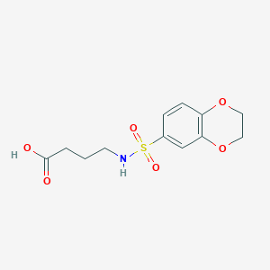 4-(2,3-Dihydro-benzo[1,4]dioxine-6-sulfonylamino)-butyric acid图片