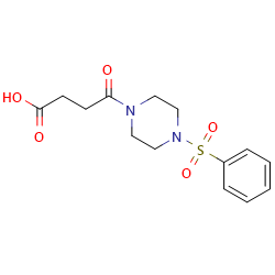 4-[4-(benzenesulfonyl)piperazin-1-yl]-4-oxobutanoicacidͼƬ