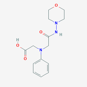 [[2-(Morpholin-4-ylamino)-2-oxoethyl](phenyl)-amino]acetic acidͼƬ