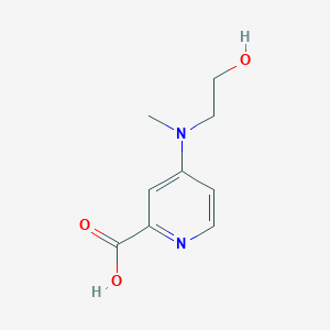 4-[(2-Hydroxyethyl)(methyl)amino]pyridine-2-carboxylic AcidͼƬ