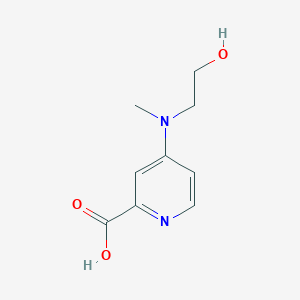 4-[(2-Hydroxyethyl)(methyl)amino]pyridine-2-carboxylic Acid图片