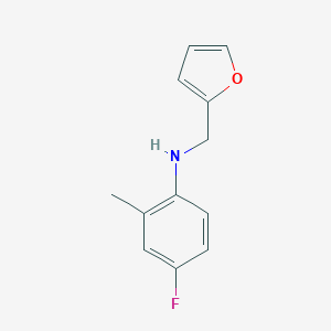 4-fluoro-N-(furan-2-ylmethyl)-2-methylaniline图片