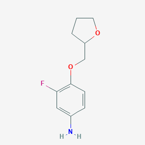 3-Fluoro-4-(tetrahydro-2-furanylmethoxy)aniline图片
