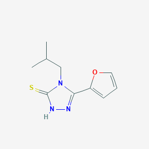 5-(furan-2-yl)-4-(2-methylpropyl)-4H-1,2,4-triazole-3-thiol图片