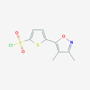 5-(3,4-dimethylisoxazol-5-yl)thiophene-2-sulfonyl chloride图片