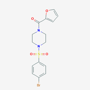{4-[(4-Bromophenyl)sulfonyl]piperazino}(2-furyl)methanone图片