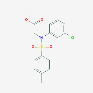 Methyl N-(3-chlorophenyl)-N-[(4-methylphenyl)sulfonyl]glycinate图片
