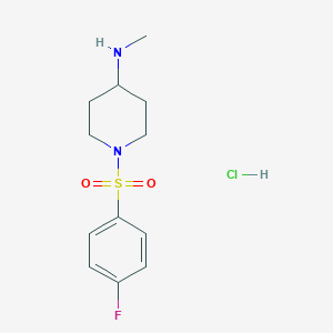 [1-(4-Fluoro-benzenesulfonyl)-piperidin-4-yl]-methyl-amine hydrochloride图片