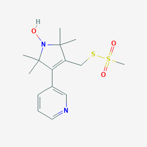 2,5-Dihydro-2,2,5,5-tetramethyl-3-[[(methylsulfonyl)thio]methyl]-4-(3-pyridinyl)-1H-pyrrol-1-yloxy图片