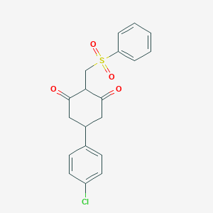 5-(4-Chlorophenyl)-2-[(phenylsulfonyl)methyl]-1,3-cyclohexanedione图片