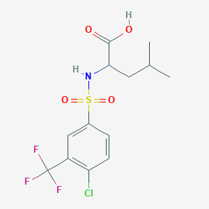 ((4-Chloro-3-(trifluoromethyl)phenyl)sulfonyl)leucine图片