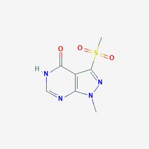 3-Methanesulfonyl-1-methyl-1H,4H,5H-pyrazolo[3,4-d]pyrimidin-4-one图片